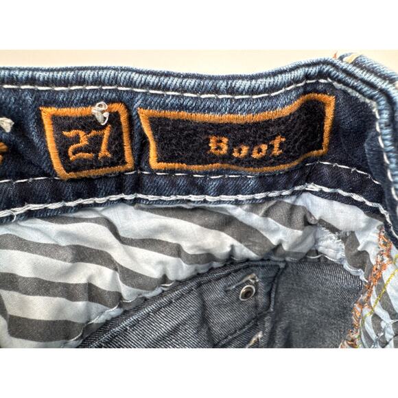 Rock Revival Evella boot cut blue jeans size 27 - Picture 7 of 13